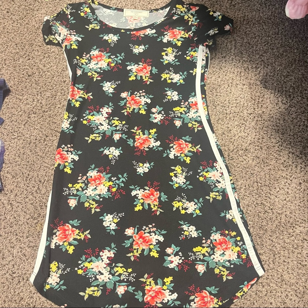 Cute Floral and black dress